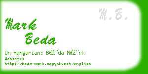 mark beda business card